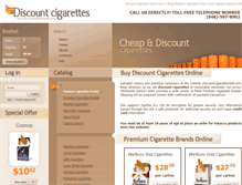 Tablet Screenshot of discountcigarettesmall.com